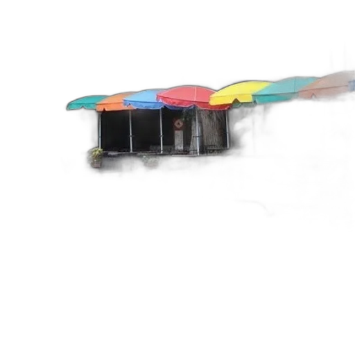 umbrella, car, staff, robot transparent PNG cut-out