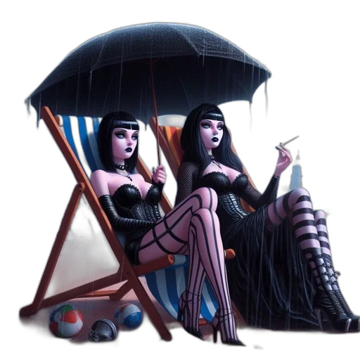 umbrella, concept art, fantasy art, comic book art transparent PNG cut-out