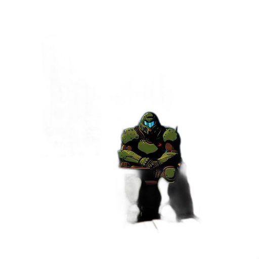 robot, creature, mask, jacket transparent PNG cut-out