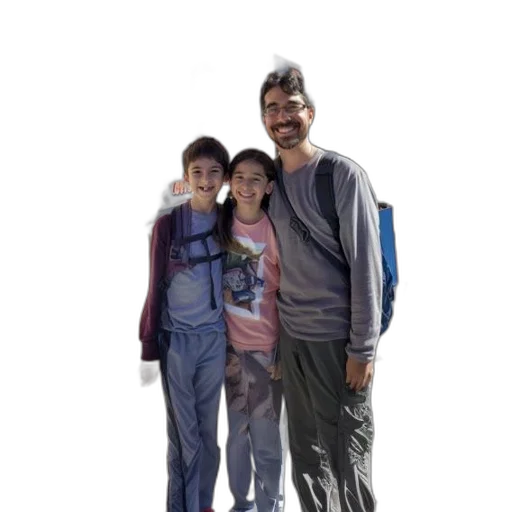 jacket, umbrella, staff, robot transparent PNG cut-out