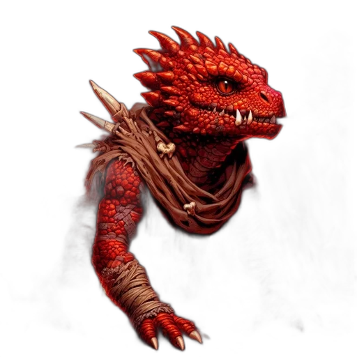 dragon, creature, staff, animal transparent PNG cut-out
