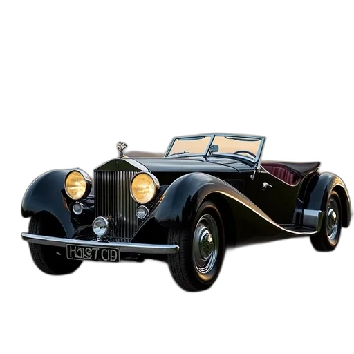 car, rolls, royce, roadster transparent PNG cut-out