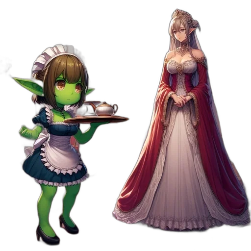 dress, concept art, fantasy art, pixel art transparent PNG cut-out