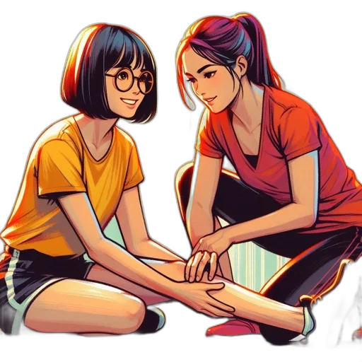 comic book art, anime, concept art, watercolor transparent PNG cut-out