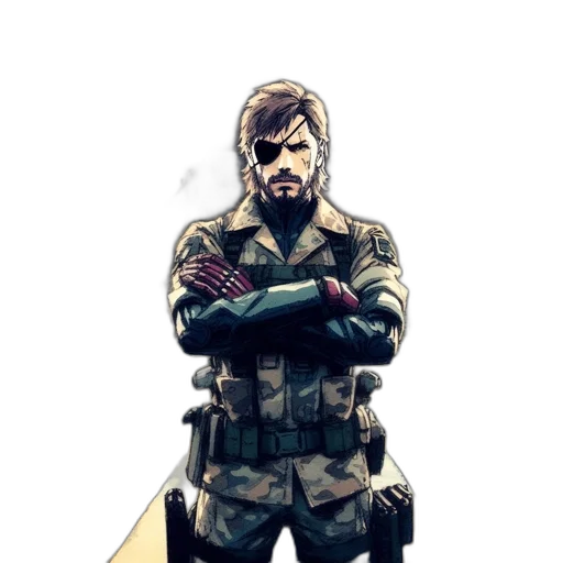 jacket, weapon, comic book art, concept art transparent PNG cut-out