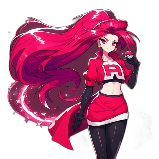 staff, hair, dress, anime transparent PNG cut-out