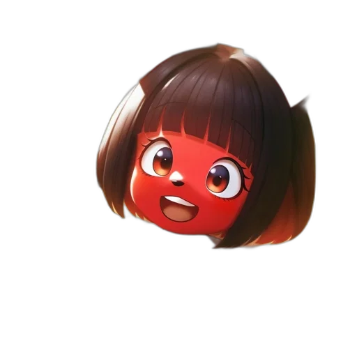 face, mask, hair, creature transparent PNG cut-out