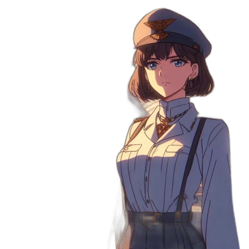 staff, hat, dress, jacket transparent PNG cut-out