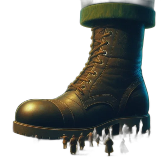shoes, weapon, staff, 3d render transparent PNG cut-out