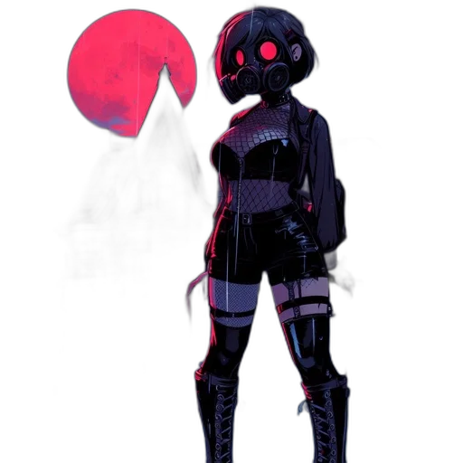 mask, robot, jacket, staff transparent PNG cut-out