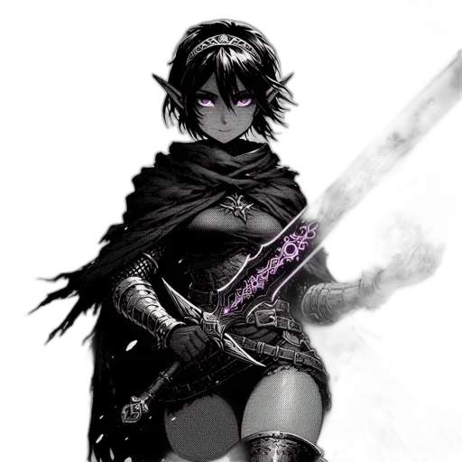sword, weapon, staff, fantasy art transparent PNG cut-out