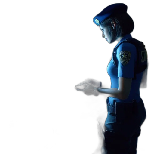 staff, robot, face, jacket transparent PNG cut-out