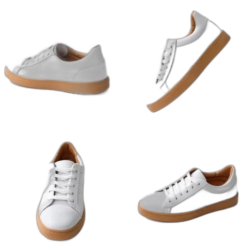 shoes, 3d render, photorealistic, monochrome transparent PNG cut-out