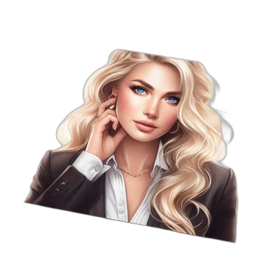 face, jewelry, staff, photorealistic transparent PNG cut-out