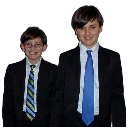 3d render, two, young, boys transparent PNG cut-out