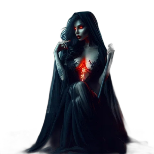 dress, fantasy art, concept art, comic book art transparent PNG cut-out