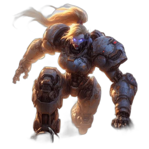 robot, creature, weapon, concept art transparent PNG cut-out