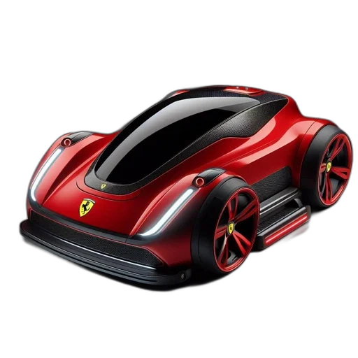 car, 3d render, photorealistic, concept art transparent PNG cut-out