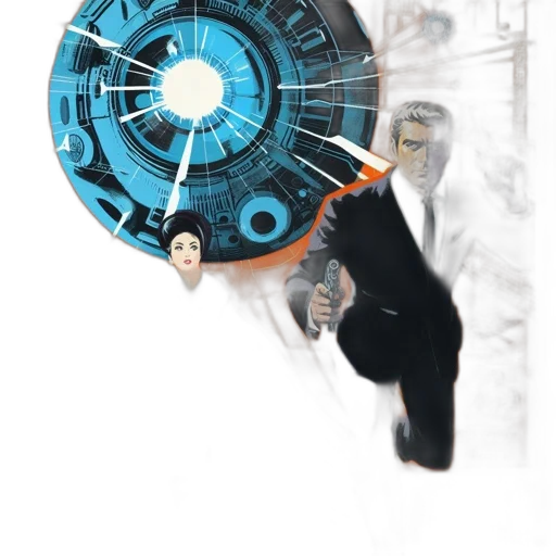 robot, staff, weapon, mask transparent PNG cut-out