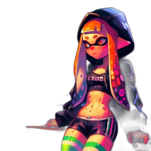 jacket, weapon, dress, concept art transparent PNG cut-out