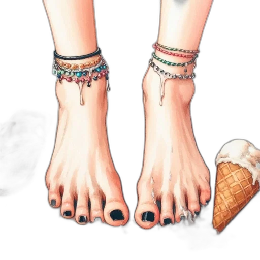 jewelry, shoes, watercolor, concept art transparent PNG cut-out