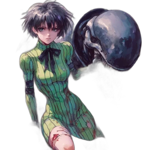 dress, robot, weapon, creature transparent PNG cut-out