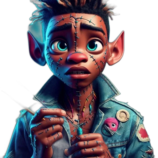 jacket, face, creature, animal transparent PNG cut-out