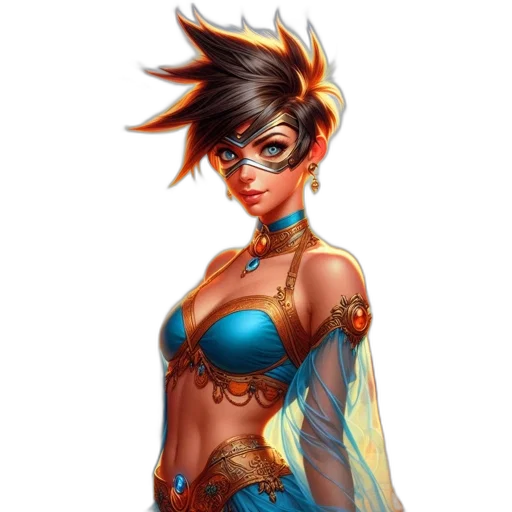 jewelry, dress, staff, fantasy art transparent PNG cut-out
