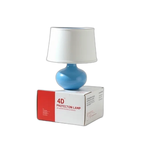 furniture, 3d render, white, lampshade transparent PNG cut-out