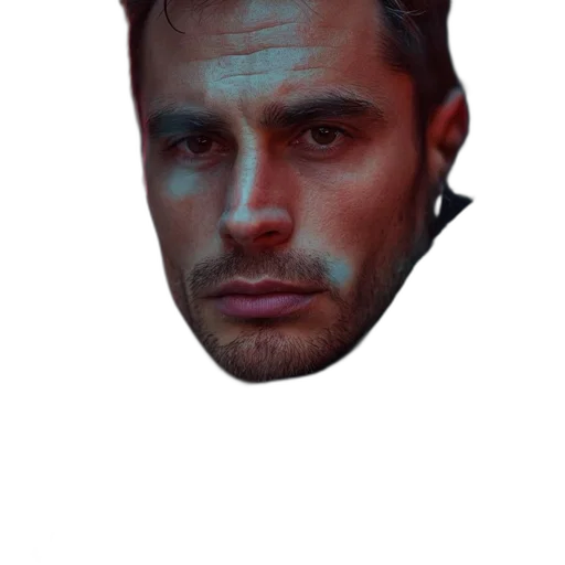 face, mask, hat, jacket transparent PNG cut-out