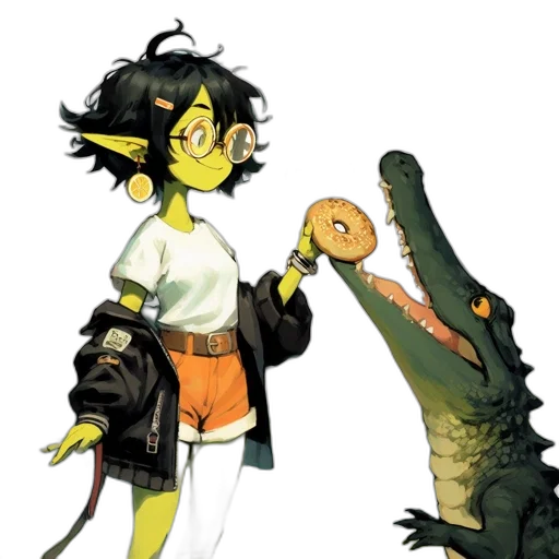 dragon, staff, creature, weapon transparent PNG cut-out