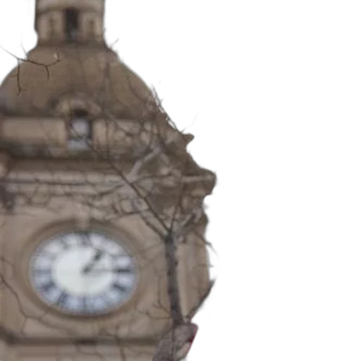 3d render, photorealistic, clock, tower transparent PNG cut-out