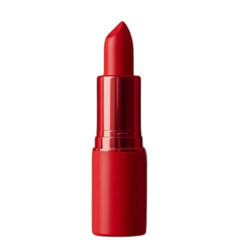 photorealistic, red, mini, lipstick transparent PNG cut-out
