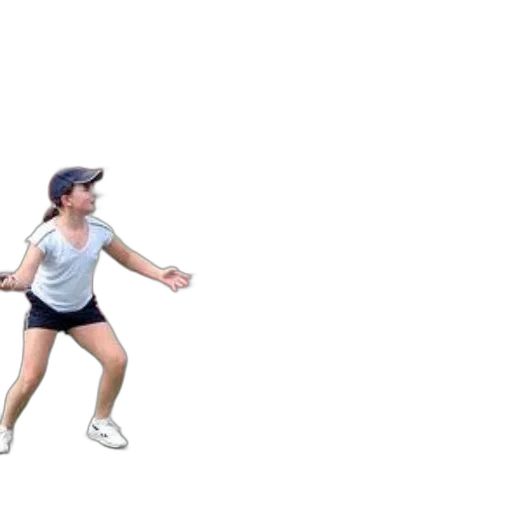young, girl, white, shirt transparent PNG cut-out