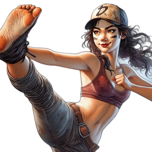 comic book art, concept art, fantasy art, photorealistic transparent PNG cut-out