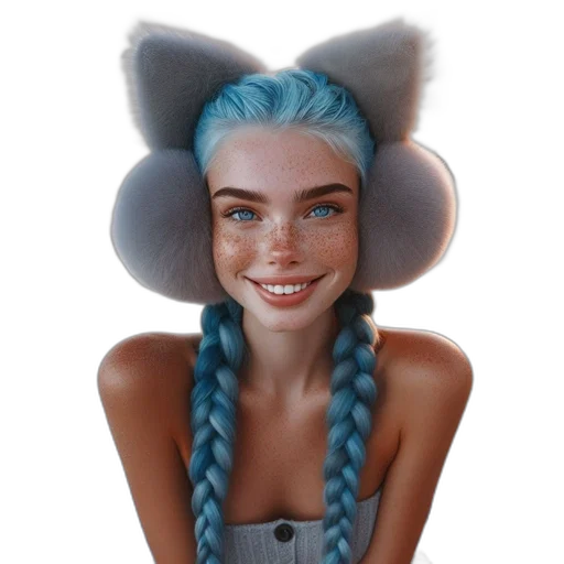 hat, hair, creature, face transparent PNG cut-out