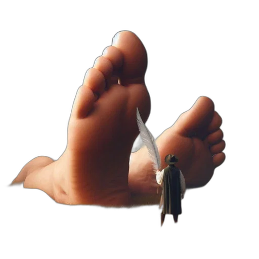 shoes, creature, weapon, staff transparent PNG cut-out