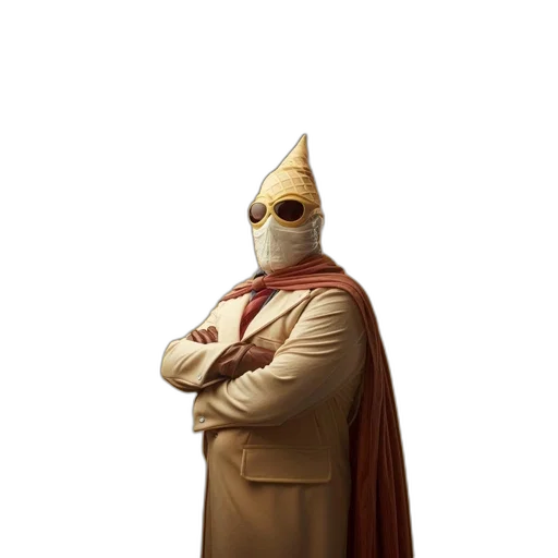 mask, staff, hat, crown transparent PNG cut-out