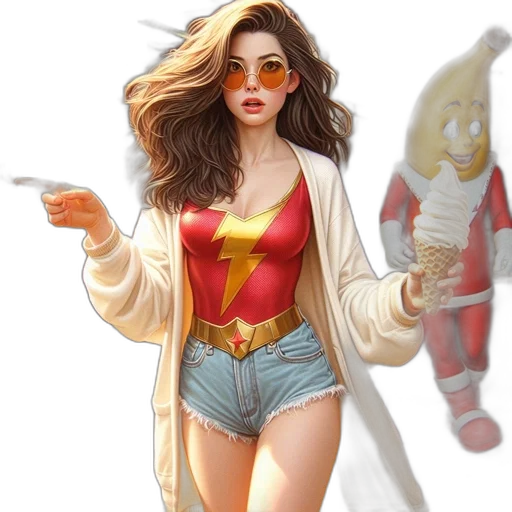 jacket, concept art, comic book art, fantasy art transparent PNG cut-out