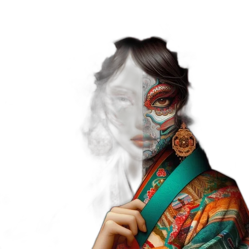 mask, face, jewelry, dress transparent PNG cut-out
