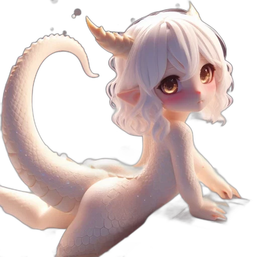 dragon, creature, animal, staff transparent PNG cut-out
