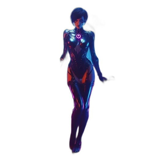 dress, robot, jewelry, staff transparent PNG cut-out