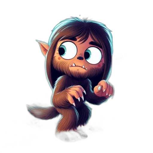 creature, staff, concept art, fantasy art transparent PNG cut-out