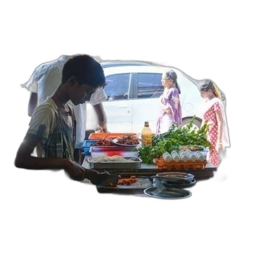 food, car, umbrella, face transparent PNG cut-out
