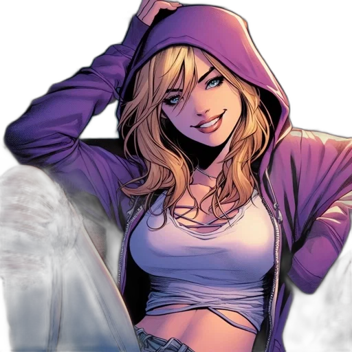 jacket, comic book art, concept art, cartoon transparent PNG cut-out