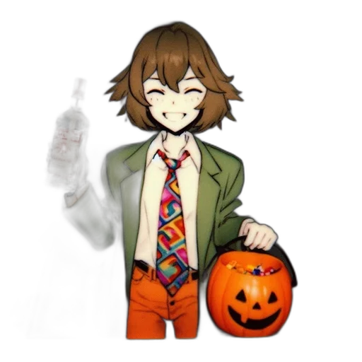 staff, mask, creature, pixel art transparent PNG cut-out