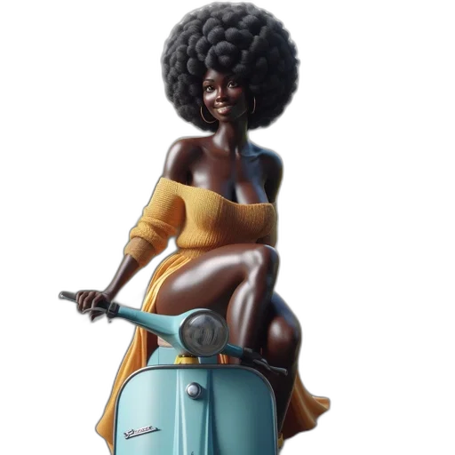 dress, robot, car, hair transparent PNG cut-out