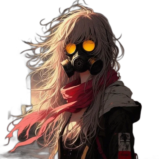 mask, jacket, face, robot transparent PNG cut-out
