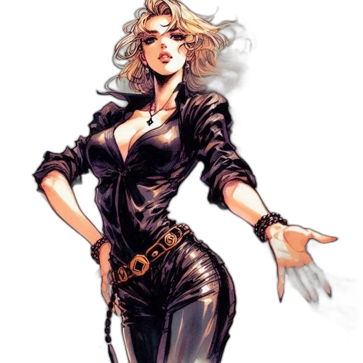 comic book art, concept art, fantasy art, cartoon transparent PNG cut-out