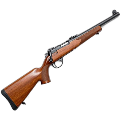 weapon, photorealistic, wooden, rifle transparent PNG cut-out